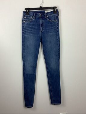 Rag & Bone Nina High Rise Full Length Skinny Jeans Size 25